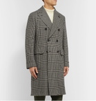 Lardini - Prince of Wales Checked Virgin Wool Coat - Gray
