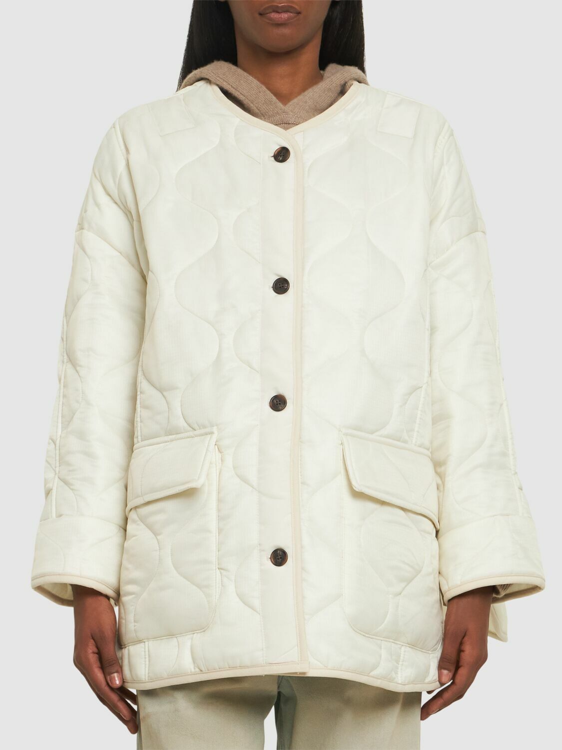 THE FRANKIE SHOP - Teddy Quilted Nylon Jacket The Frankie Shop