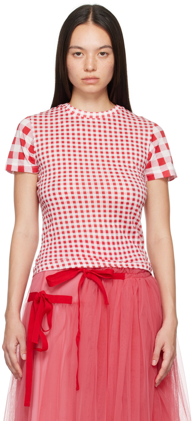 Molly Goddard 花柄　フラワー　トップス Floral-print gathered cotton peplum top – On Sale Now with