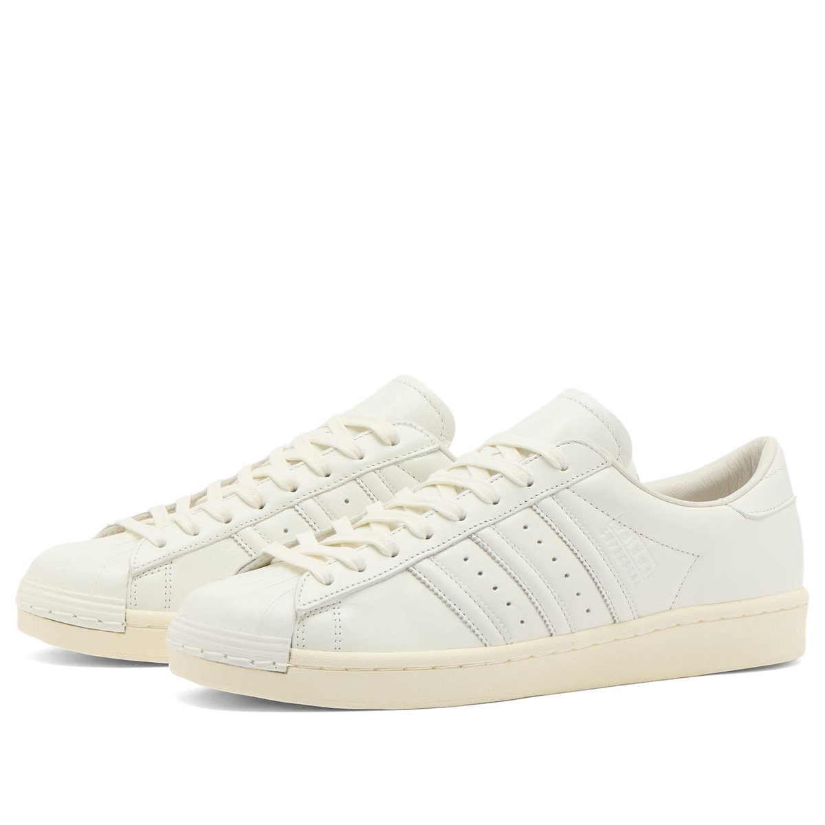 Adidas Superstar Vintage Sneaker in Core White/Core White/Cream White