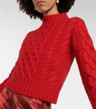 Emilia Wickstead Artie cable-knit wool-blend sweater