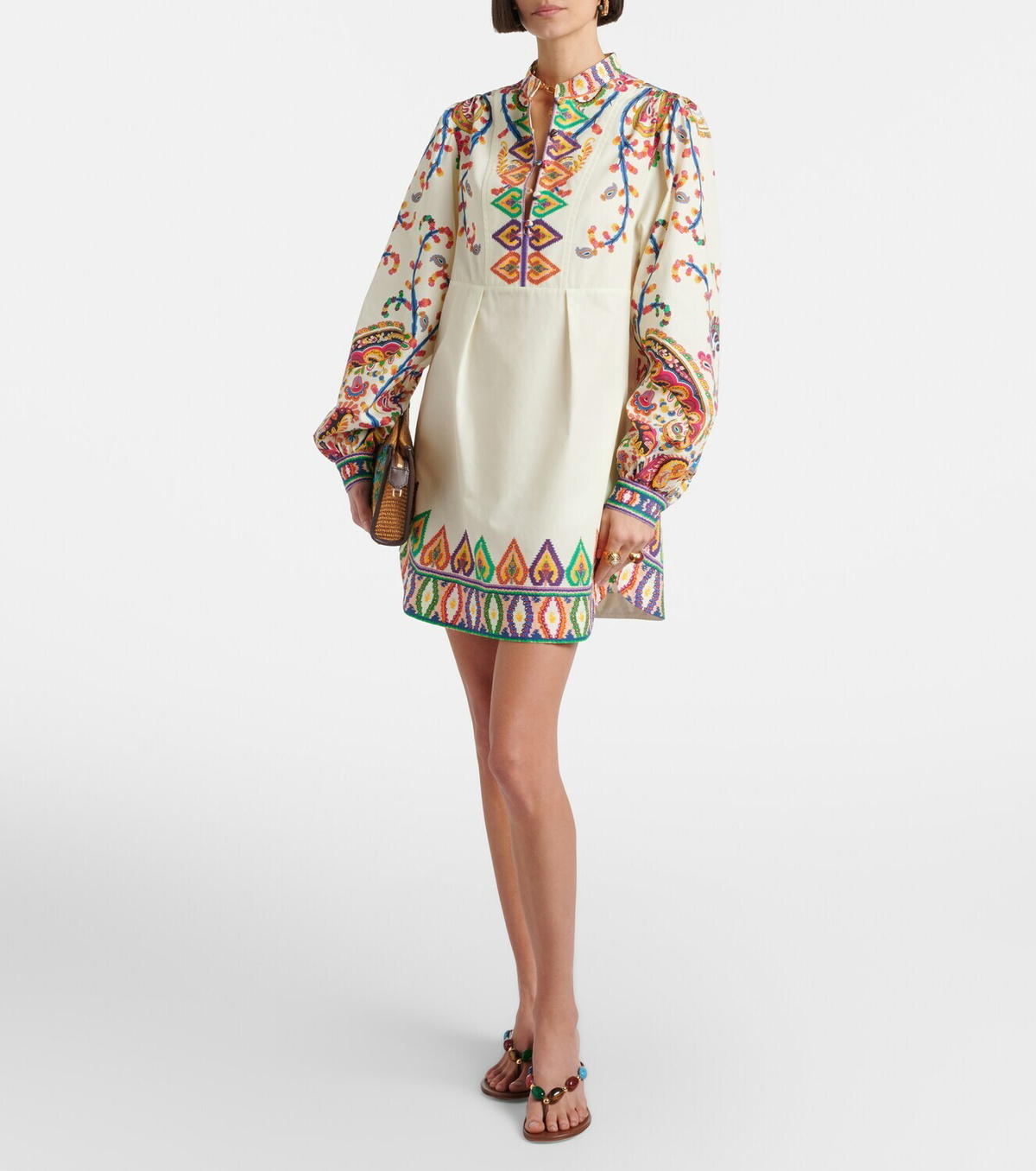 Etro Printed cotton minidress