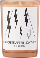 D.S. & DURGA Concrete After Lightning Candle, 7 oz