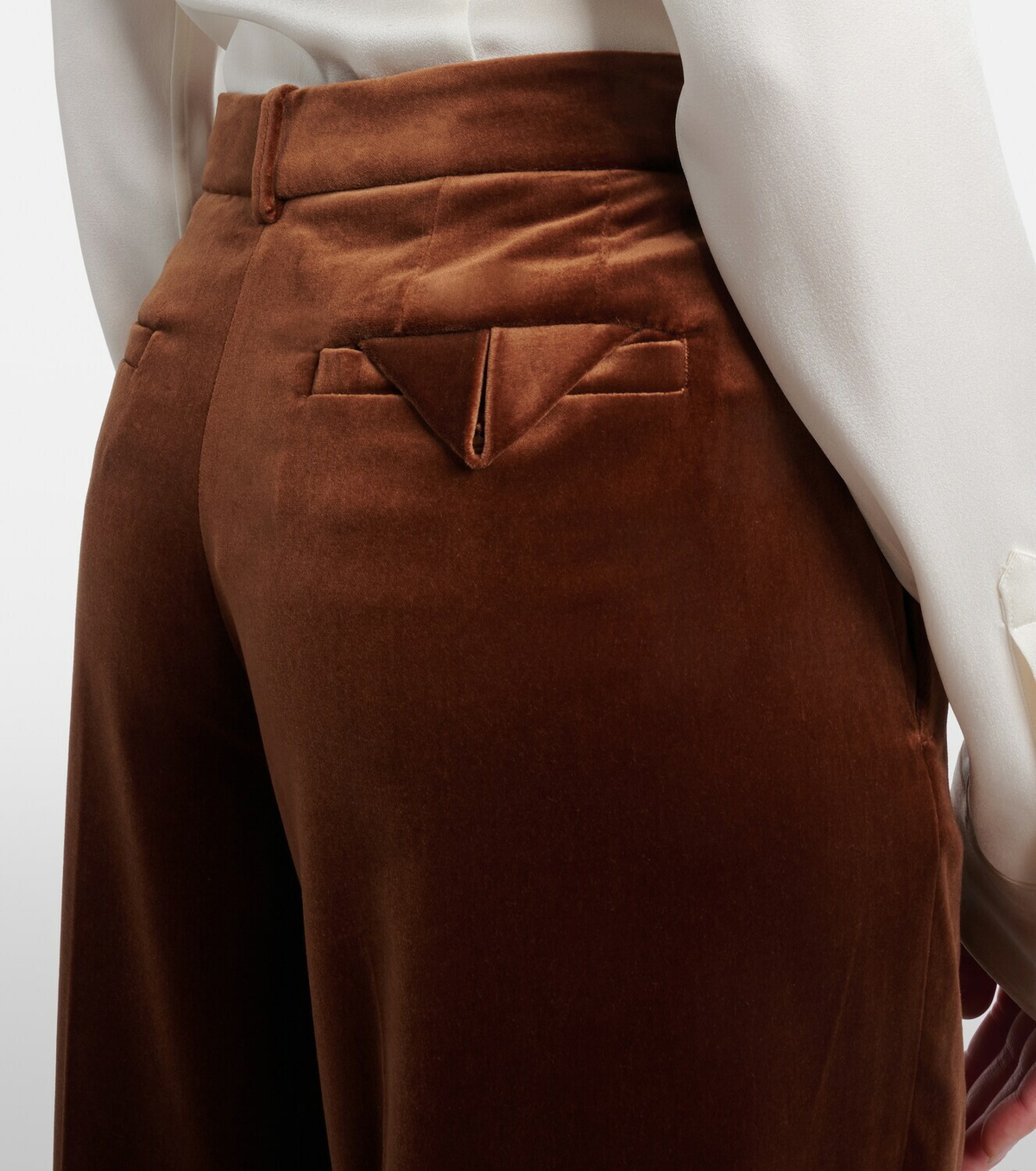 Dorothee Schumacher Elegance Softness velvet wide-leg pants