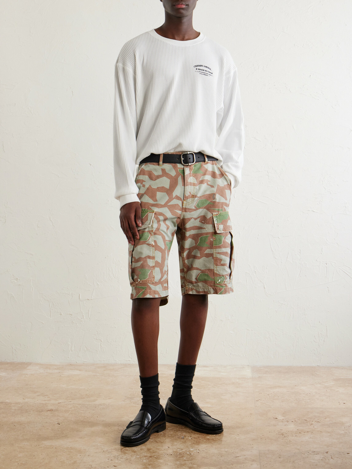 Cherry Los Angeles - Logo-Printed Cotton-Jersey T-Shirt - White