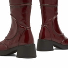 MIISTA Women's Malene Burgundy Ankle Boot in Red
