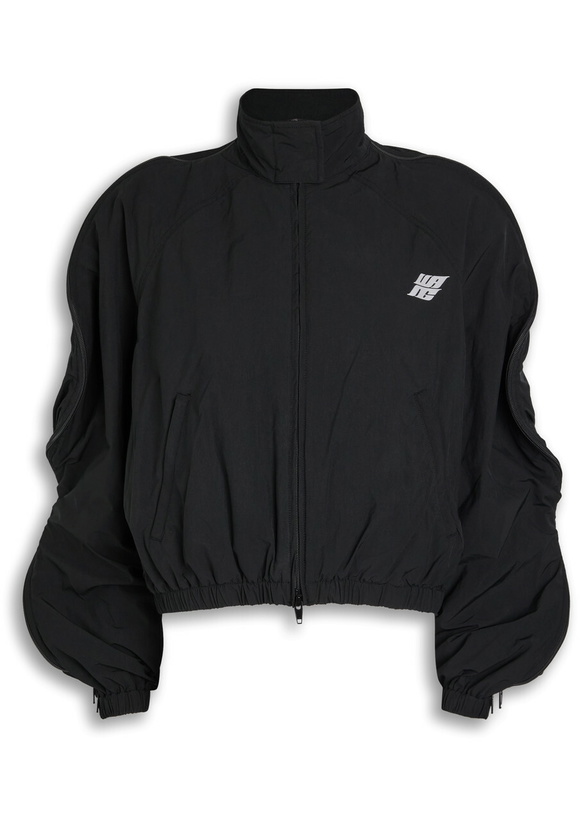 Photo: Alexanderwang.t Zip Sleeve Coaches Shell Jacket Black