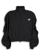 Alexanderwang.t Zip Sleeve Coaches Shell Jacket Black