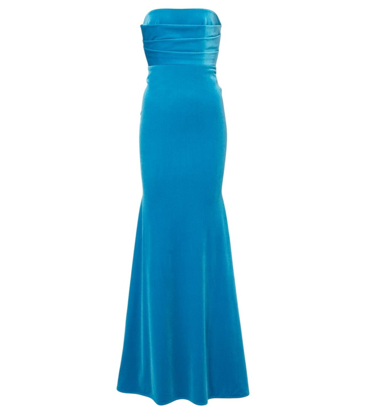 Photo: Alex Perry Draped velvet gown