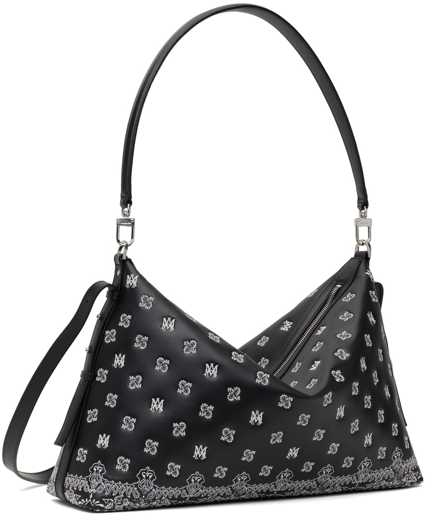 AMIRI Black 'MA' Paisley Crossbody Bag Amiri