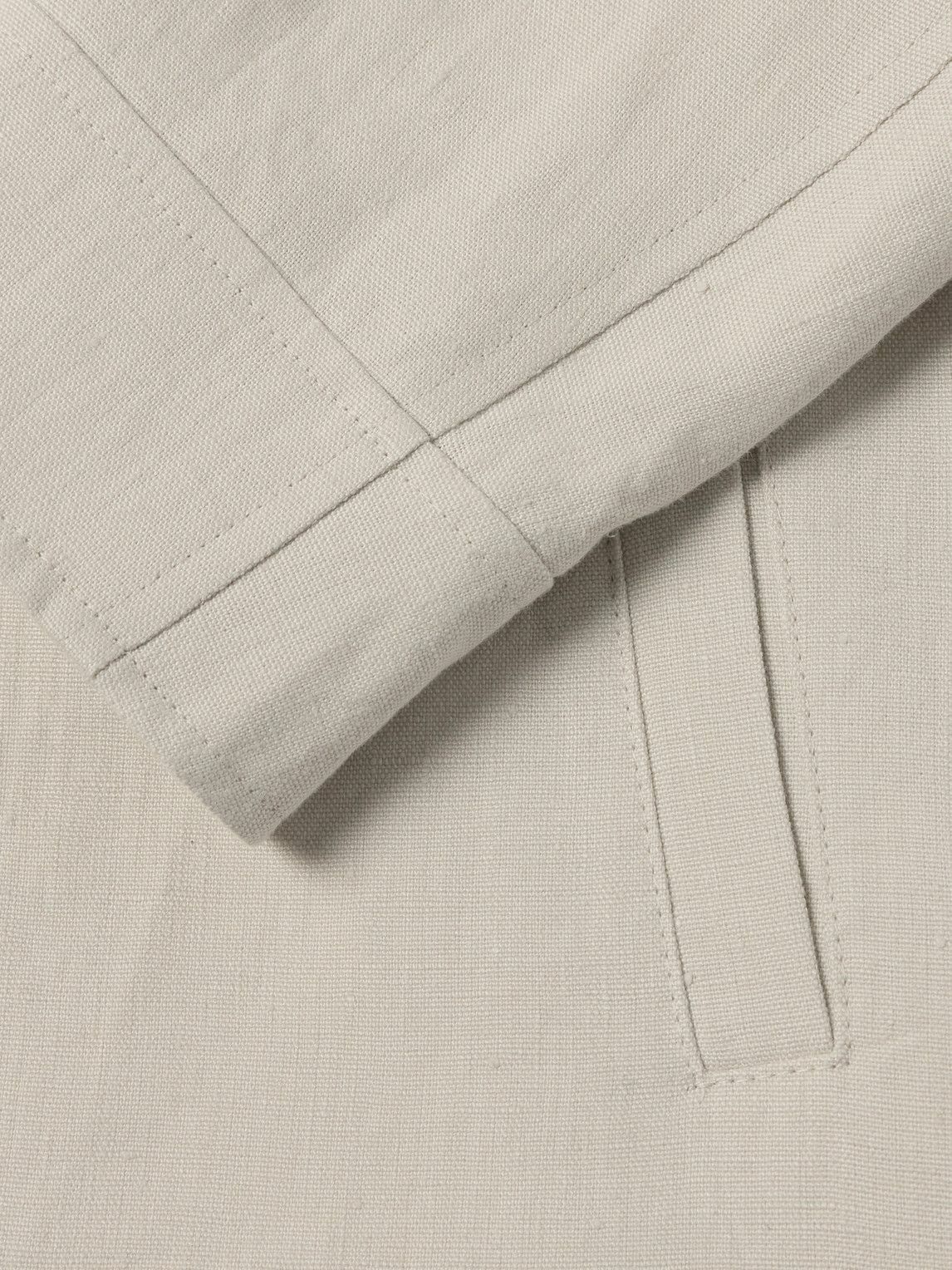 Lardini - Linen Zip-Up Blouson Jacket - Neutrals