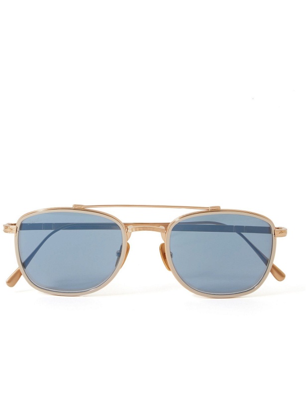 Photo: PERSOL - Aviator-Style Gold and Silver-Tone Sunglasses