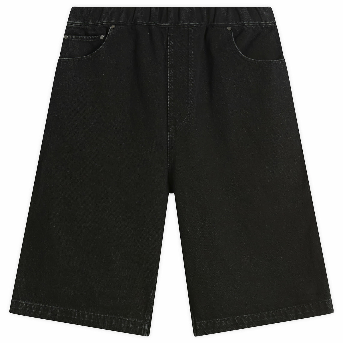 パンツ entire studios AREA SHORT BLACK LEATHER Entire Studios Black Area Leather Shorts Entire Studios