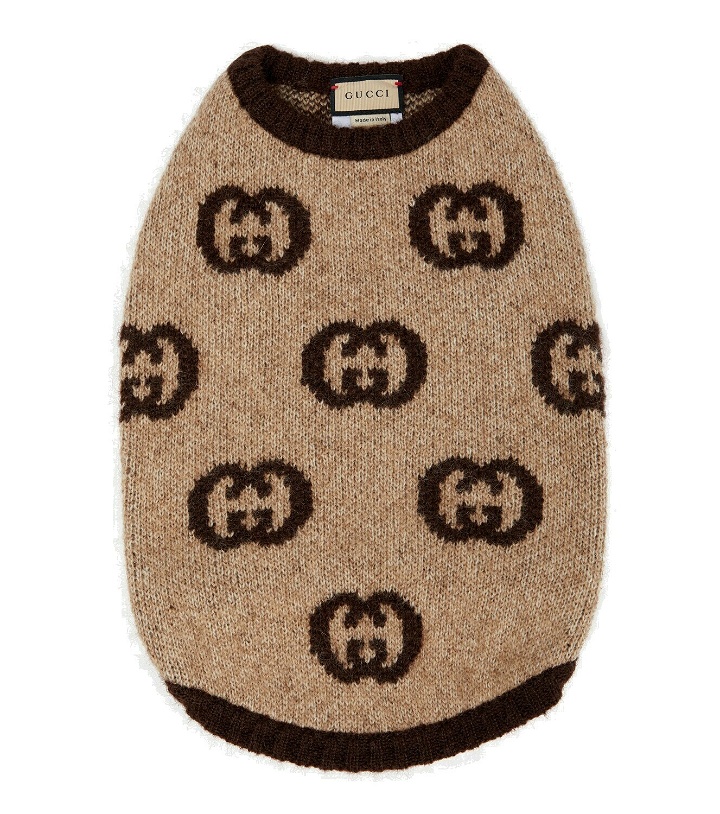 Photo: Gucci - Interlocking G dog sweater