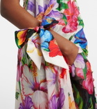 Dolce&Gabbana Floral silk twill scarf