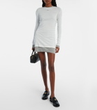 Miu Miu Cotton jersey minidress