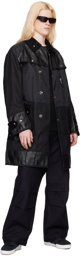 Junya Watanabe Black Paneled Coat