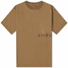 Uniform Experiment Men's Authentic Logo T-Shirt in Beige