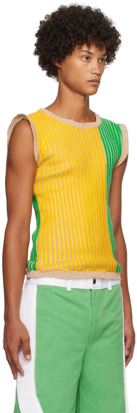 Stanley Raffington SSENSE Exclusive Green & Yellow Tank Top