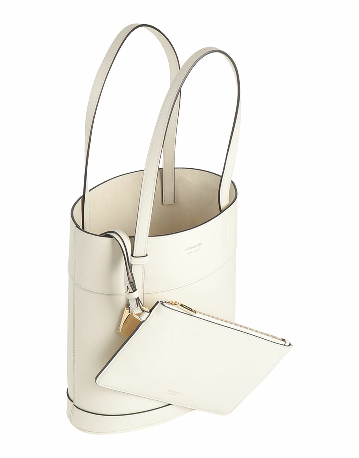 Ferragamo Womens Handbag Ivory
