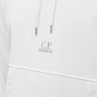 C.P. Company Men's Central Logo Popover Hoody in Flint Grey