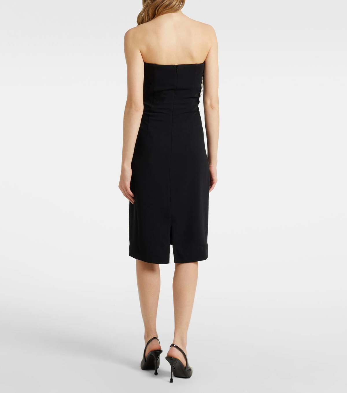 Costarellos Callula floral-appliqué embellished minidress