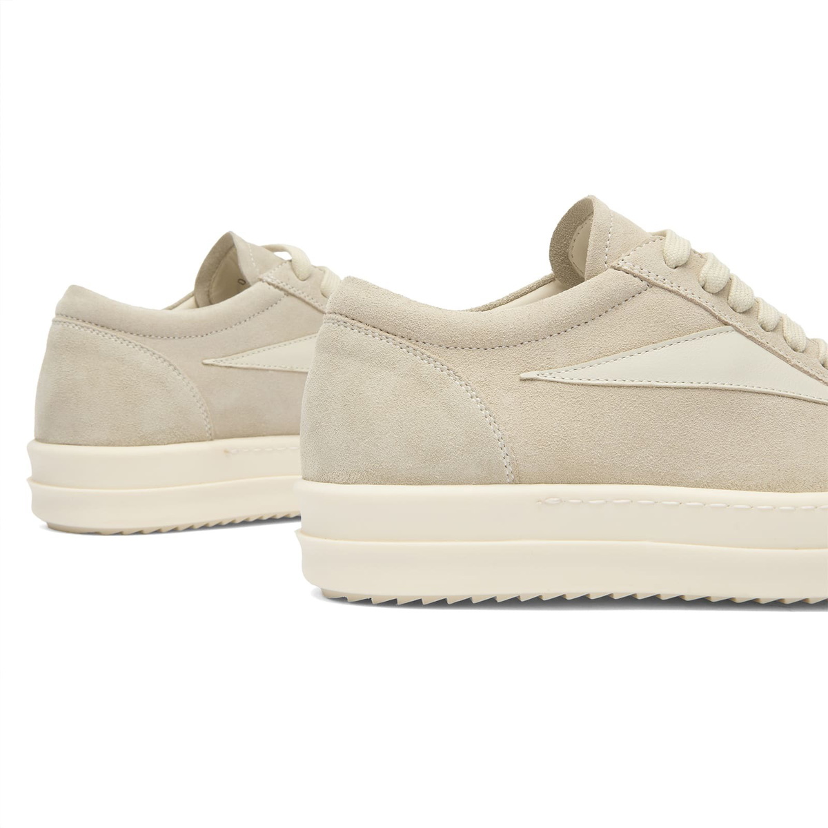 Rick Owens Women's Vintage Sneaks in Pearl/Dirty Milk/Milk