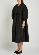 Simone Rocha Signature Embellished Shell Midi Dress Black