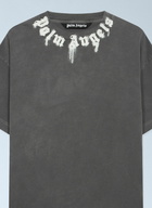 Palm Angels Neck Logo Regular T-Shirt