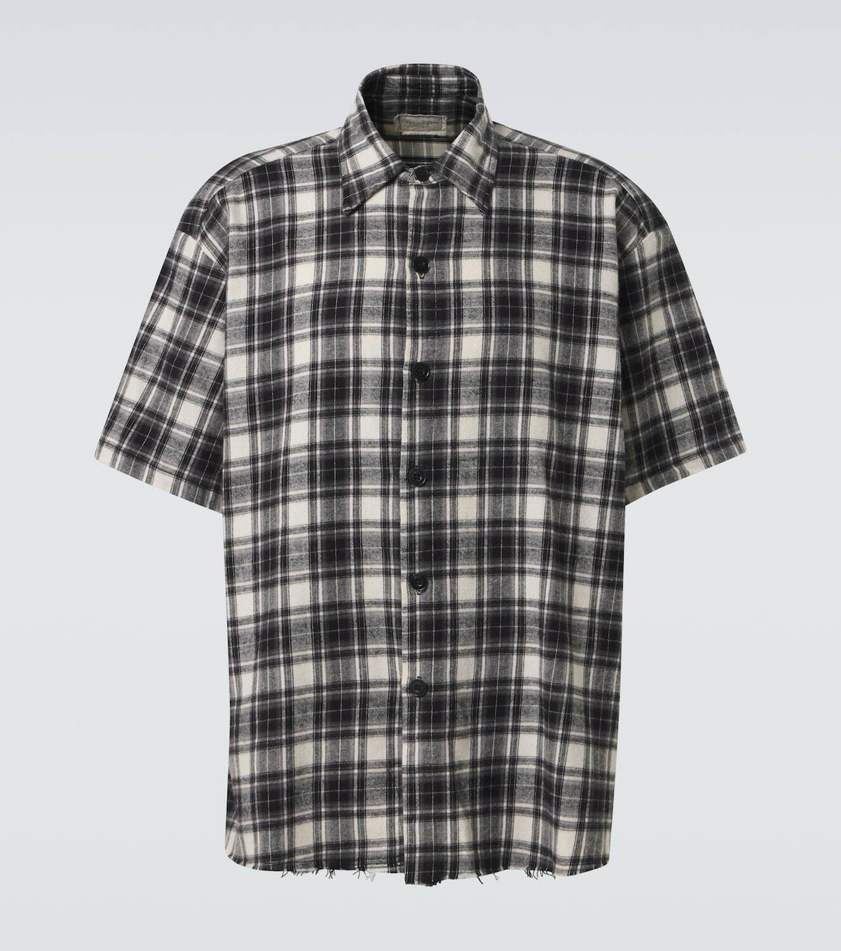 Greg Lauren Plaid cotton shirt