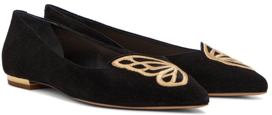 Sophia Webster Black Butterfly Ballerina Flats