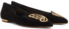 Sophia Webster Black Butterfly Ballerina Flats