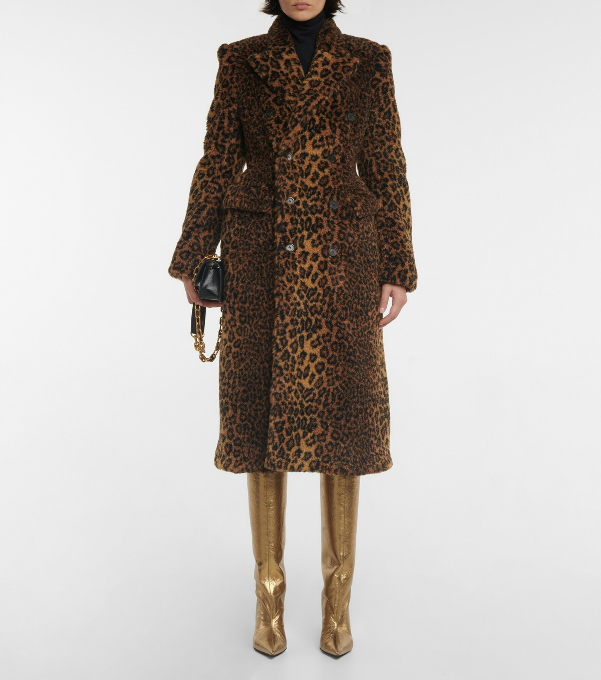 Balenciaga - Leopard-print faux fur coat Balenciaga