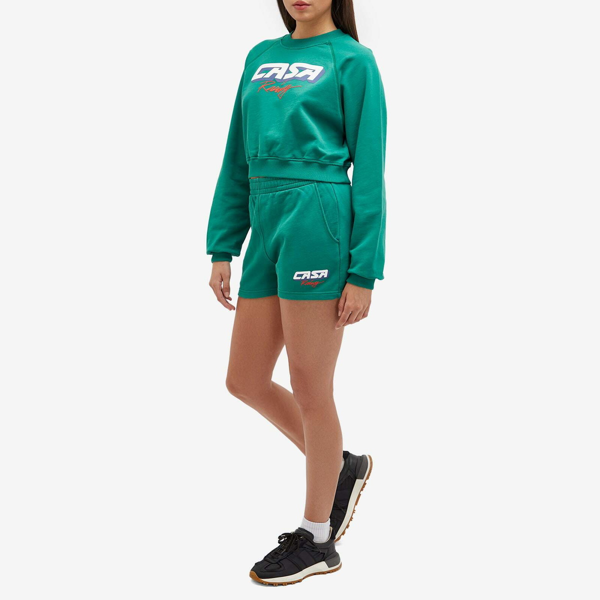Casablanca Women's Cropped Sweat in Casa Racing