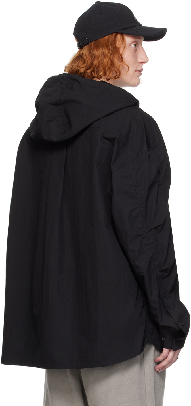 Juun.J Black Cotton & Nylon Jacket