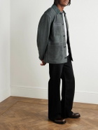 Rag & Bone - Graham Corduroy-Trimmed Suede Jacket - Gray