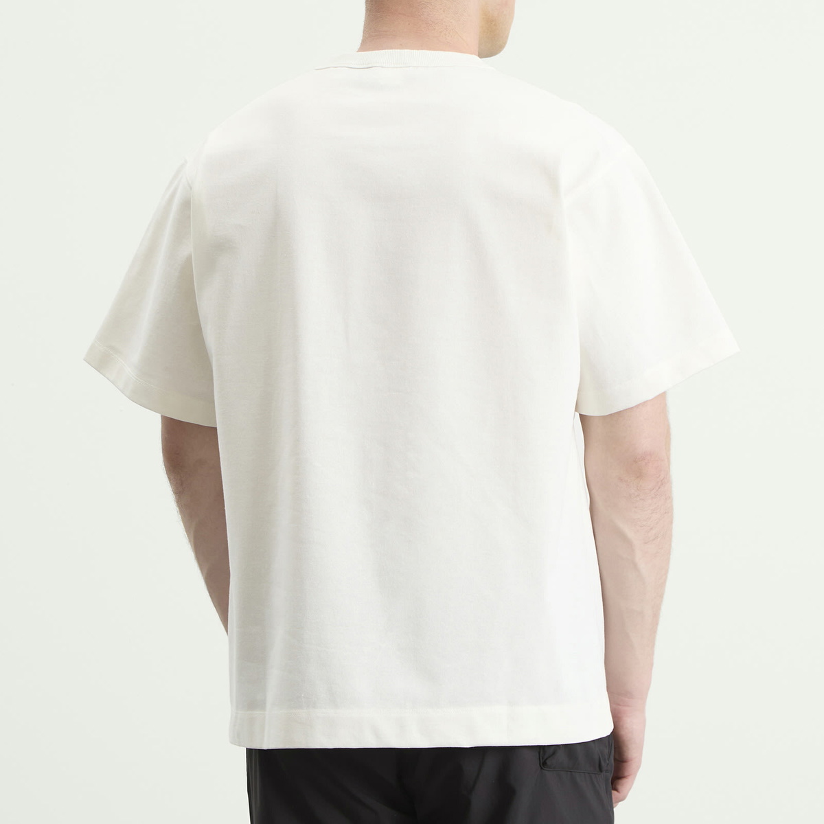 NANGA Men's Eco Hybrid Line Drawing T-Shirt in White