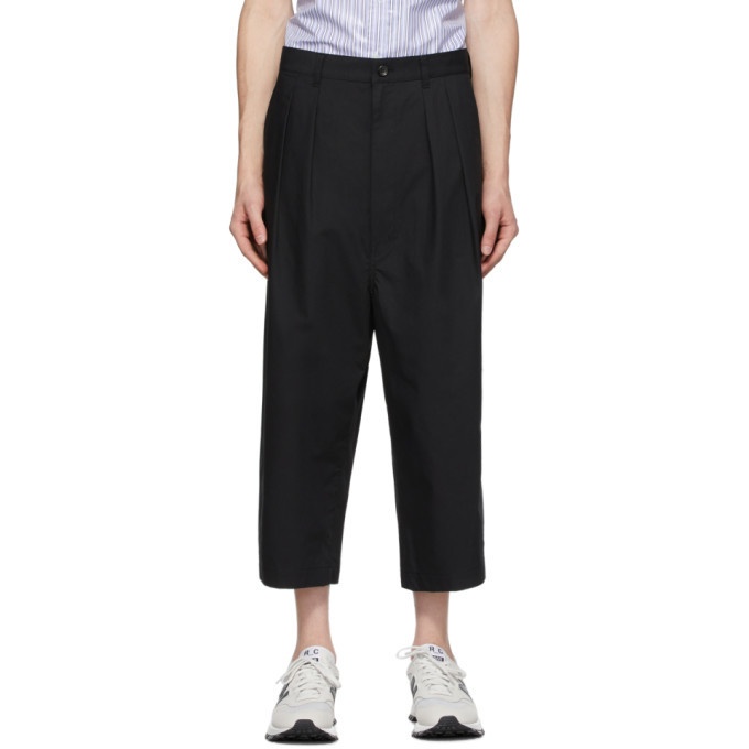 Photo: Comme des Garcons Homme Black Weather Softly Raised Trousers