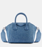 Givenchy Antigona Toy leather-trimmed denim tote bag