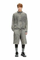 Diesel Track Denim bermudas with Oval D - Shorts - Unisex - Grey