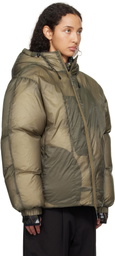 ROA Taupe Smooth Down Jacket