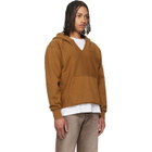 Les Tien Tan Heavyweight Raw Cropped Hoodie