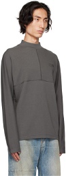 MM6 Maison Margiela Gray Printed Sweatshirt