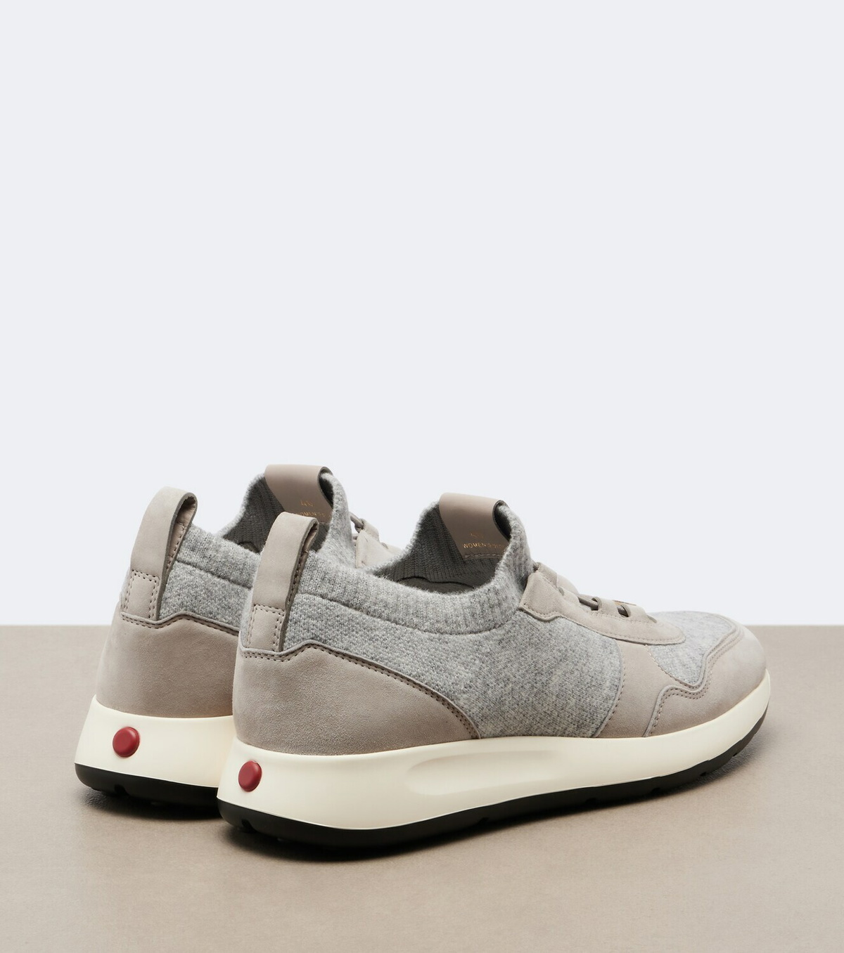 Tod's Runner suede-trimmed sneakers
