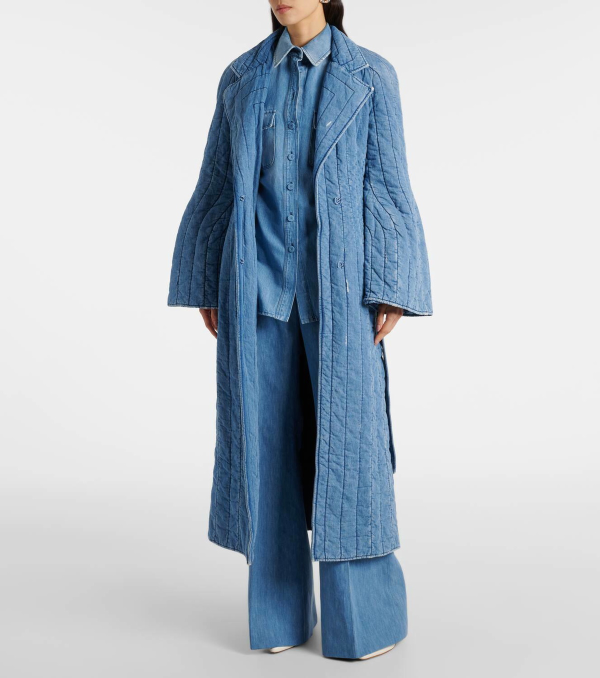Gabriela Hearst Dalloway quilted denim coat Gabriela Hearst