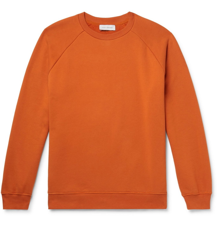 Photo: Ninety Percent - Loopback Organic Cotton-Jersey Sweatshirt - Orange