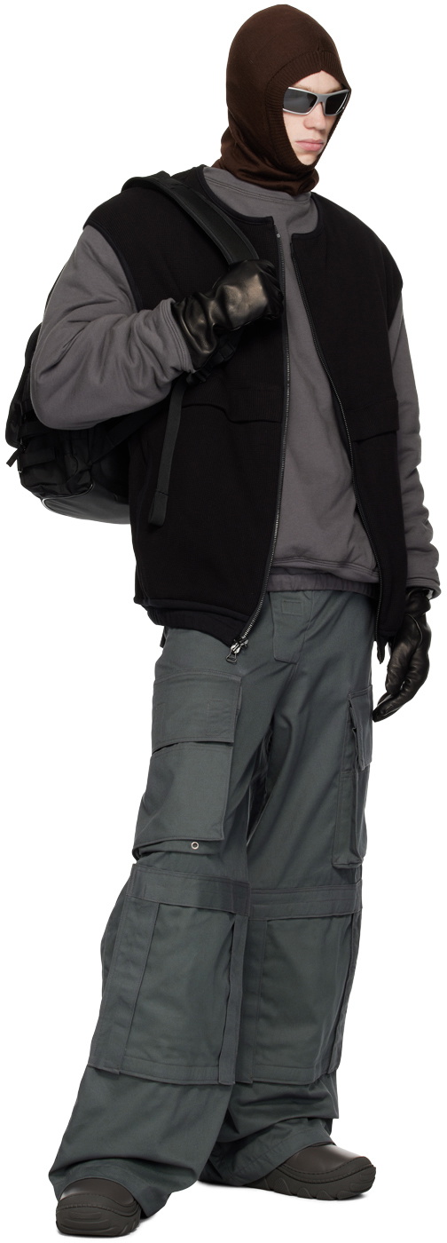 BRYAN JIMENÈZ Gray Insulated Sweatshirt