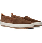 Mulo - Suede Espadrilles - Brown