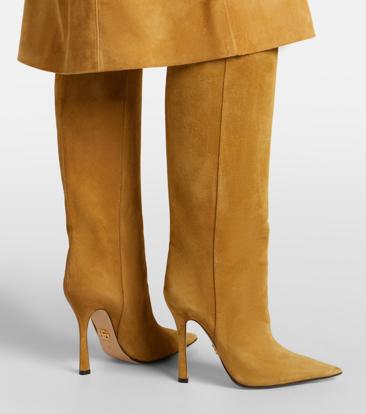 Gucci Naomi suede knee-high boots