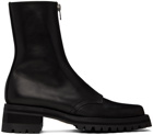 Johnlawrencesullivan Black Zipped Boots